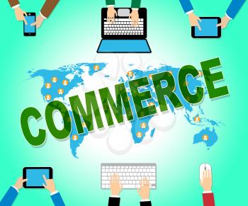 Commerce Online Showing Web Site And Export