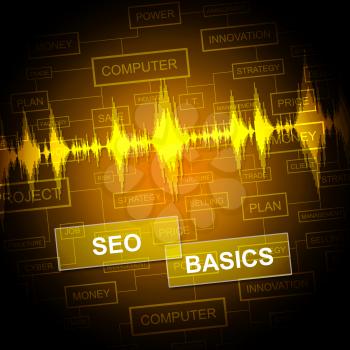 Seo Basics Representing Search Engine And Foundation