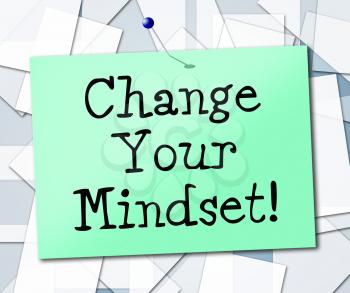 Change Your Mindset Representing Think About It And Thinking