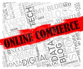 Online Commerce Showing Web Site And Purchase