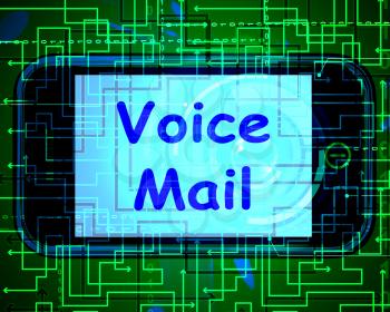 Voice Mail On Phone Showing Talk To Leave Messages