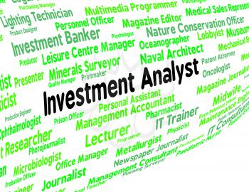 Investment Analyst Representing Analysis Opportunity And Recruitment