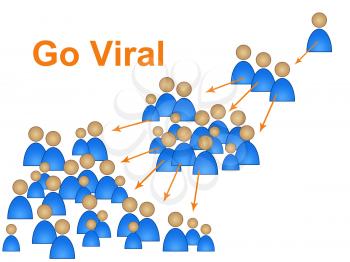 Go Viral Showing Social Media Marketing And Networking