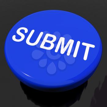 Submit Button Showing Submitting Submission Or Application