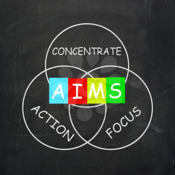 Strategy Words Including Aims Focus Concentrate and Action