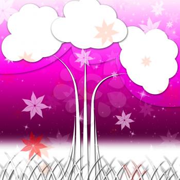 Tree Background Meaning Nature Outside And Flowers
