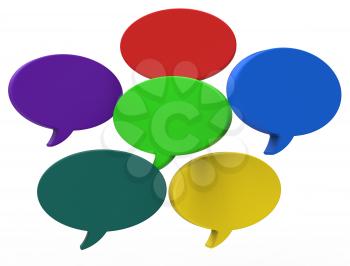 Blank Speech Balloon Showing Copyspace For Thought Chat Or Idea
