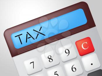 Tax Calculator Representing Irs Trade And Corporate