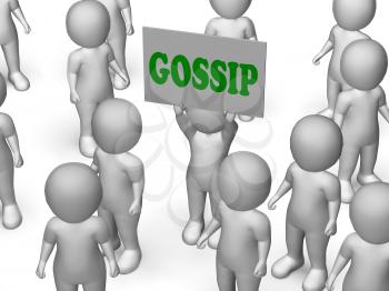 Gossip Board Character Showing Secrets Tales And Rumours