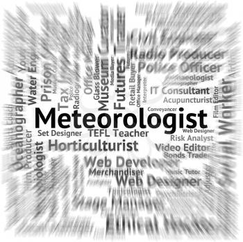 Meteorologist Job Representing Hiring Recruitment And Specialist