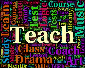 Teach Word Meaning Give Lessons And Instruct
