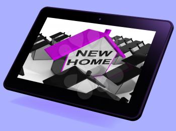 New Home House Tablet Meaning Buying Or Renting Out Property