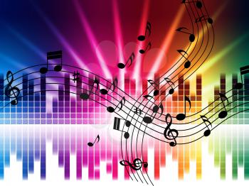 Music Colors Background Meaning Singing Playing Or Disco
