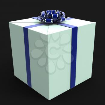 Birthday Giftbox Representing Present Congratulation And Surprises