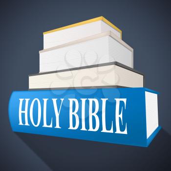 Holy Bible Representing Divine Textbook And Heaven