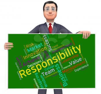 Responsibility Words Meaning Text Accountabilities And Duties 