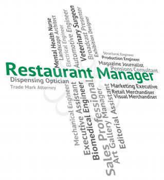 Restaurant Manager Representing Restaurants Cuisine And Hire