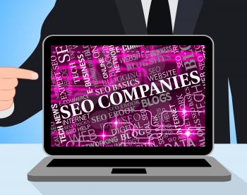 Seo Companies Indicating Search Engines And Website