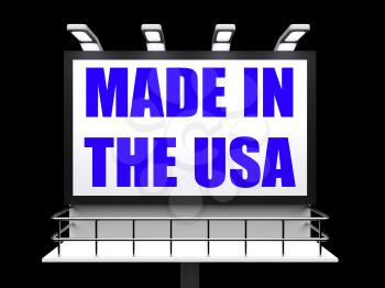 Made in the USA Sign Meaning Produced in America