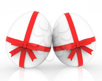 Easter Eggs Meaning Gift Box And Wrapped