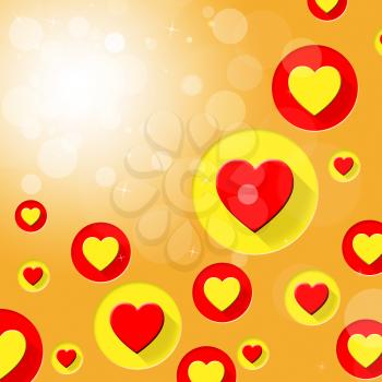Copyspace Hearts Representing Backgrounds Romantic And Background