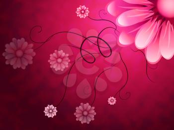 Flowers Background Showing Garden Growing And Nature
