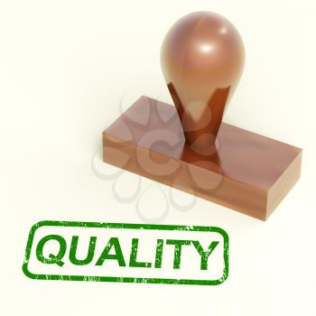 Quality Stamp Showing Excellent Superior Premium Products