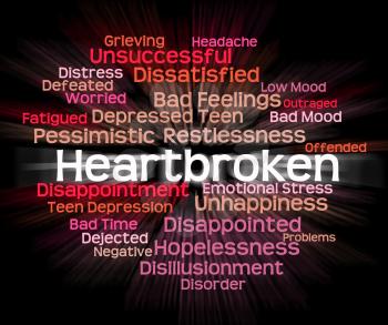 Heartbroken Word Meaning Grief Stricken And Words