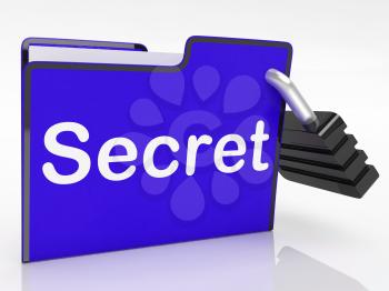 Security Secret Meaning Paperwork Organize And Protected