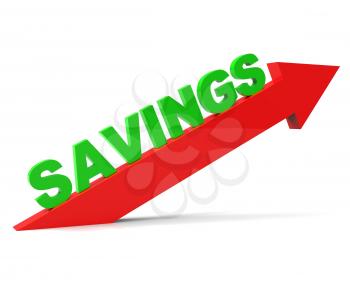 Increase Savings Indicating Earning Wages And Gain
