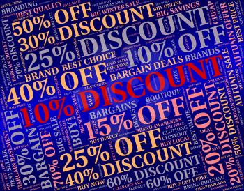Ten Percent Off Representing Save Sale And Savings