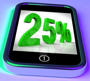 25% On Smartphone Shows 25 Percent Off And Clearances
