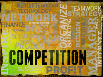 Competition Words Representing Rival Opponents And Challenger