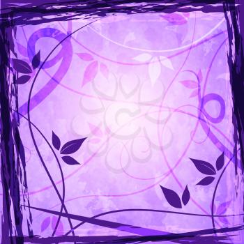 Copyspace Frame Showing Florals Background And Mauve