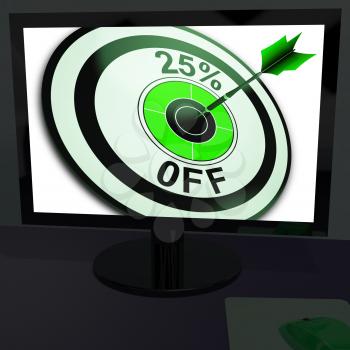 Twenty-Five Percent Off On Monitor Shows Promotions And Discounts