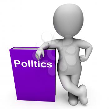 Politics Book And Character Showing Books About Government Democracy