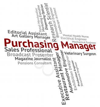 Purchasing Manager Representing Work Client And Managing