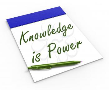 Knowledge Is Power Notebook Meaning Successful Intellect And Mental Strength