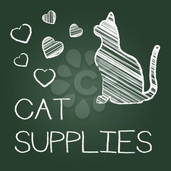 Cat Supplies Meaning Kitty Goods And Shopping
