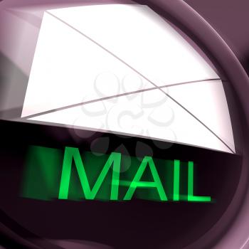 Mail Postage Showing Sending And Receiving Message Or Goods