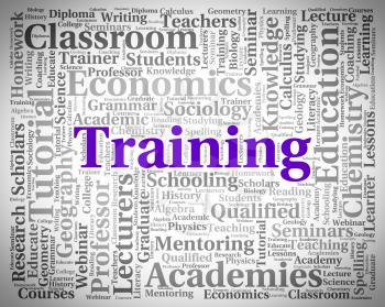Training Word Indicating Instructing Seminar And Education