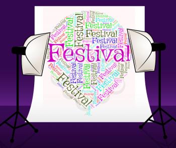 Festival Balloon Indicating Music Celebrations And Festivity