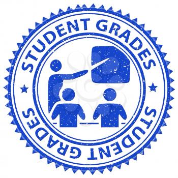 Student Grades Representing Score Print And Study