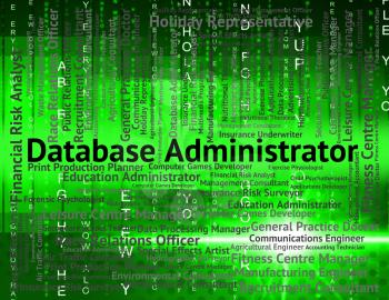 Database Administrator Showing Administrators Executive And Word