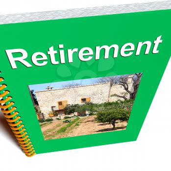 Retirement Book Showing Advice For Pensioners