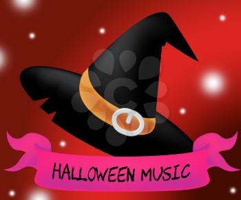 Halloween Music Showing Trick Or Treat And Sound Track