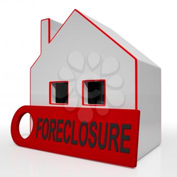 Foreclosure House Showing Repayments Stopped And Repossession By Lender