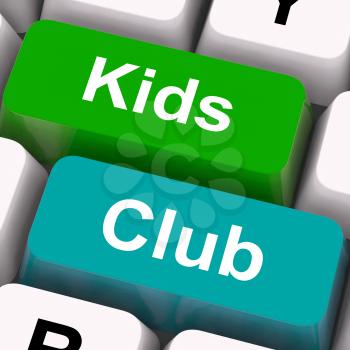 Kids Club Keys Meaning Childrens Playing And Entertainment