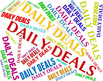 Daily Deals Meaning Every Day And Dealing