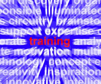Training Word Shows Skills Learning From Seminar Or Instruction